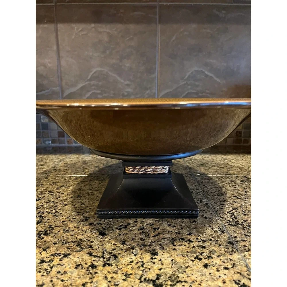 PartyLite Sahara Sands Centerpiece Pedestal Bowl P9702 13